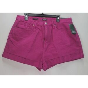 Wild Fable Highest Rise Mom Shorts Pink Cuffed 5 Pocket Shorts  16 NEW